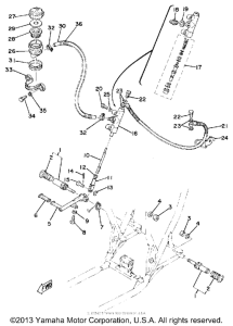 TZ250G Задний торм цилиндр