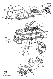 XT600Z Впускная система