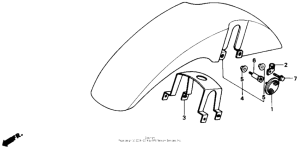 NX125 Переднее крыло