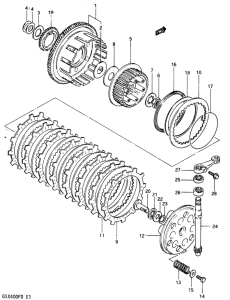 GSX400 Бендикс