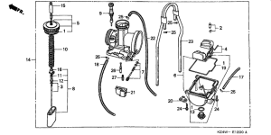 CR125R Carburetor assy