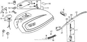 CB550 Топливный бак