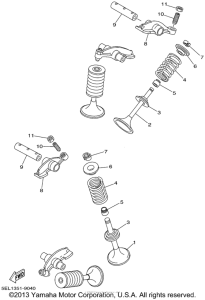 XVS1100N Клапана