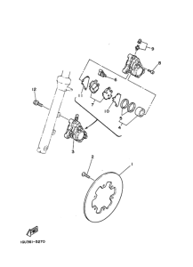 RZ125 ﾌﾛﾝﾄﾌﾞﾚｰｷｷﾔﾘﾊﾟ