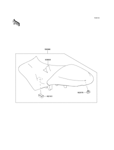 KLE650 Сиденье