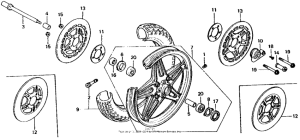 CB750 Front wheel 80-82