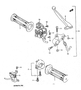 AH75 Рулевой переключатель