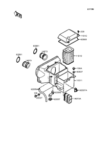 ZX400 Воздушный фильтр