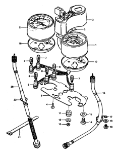 ZR50 Спидометр-тахометр