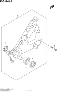 AN400 (ABS) Rear Swingingarm
