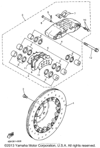 GTS1000AFC Передний суппорт