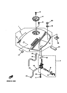 YSR80 YSR80B Tank fuel