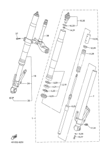 YZF-R1 Передняя вилка