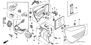 VT1100C3 Side cover / key set