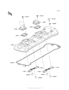 ZX1000 Крышка головки цилиндров
