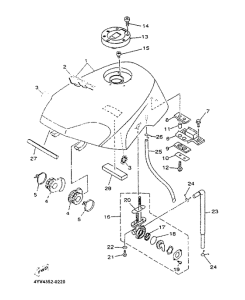 TZR50 Топливный бак