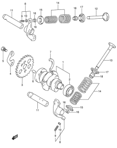 UE150 Распредвал  /  клапан