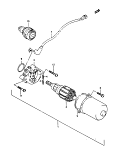 AH100 Стартерный мотор