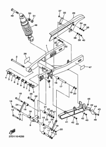 XVS1300CU Rear arm & suspension