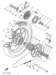 XT350H (20KW) Переднее колесо