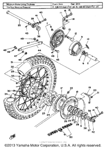 XT500G Переднее колесо