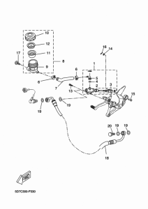 MT125 Задний торм цилиндр