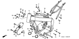 CR125R Frame body /  ignition coil