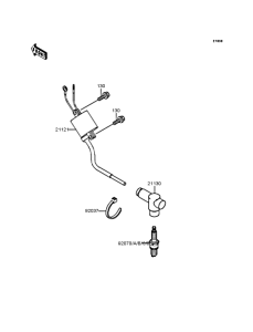 KX125 Катушка зажигания