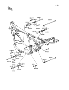 Z550 Рама ,крепежные детали