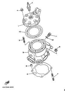 TY250Z Цилиндры