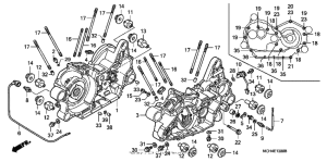 VTX1800F3 Картер двигателя