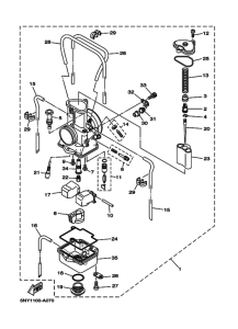YZ125 YZ125P Carburetor assy