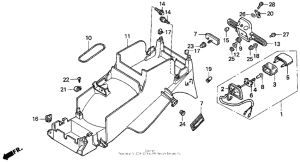 CBR900RR Задний бампер