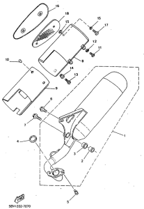 YN50R Выхлопная система