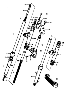 ZR50 Вилка передней оси