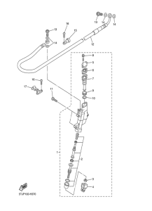 WR250FY Задний торм цилиндр