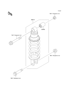 KLE500 Амортизатор