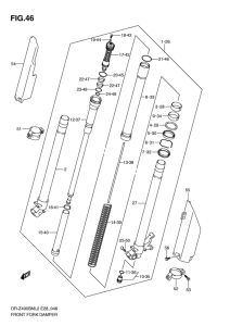 DR-Z400 Демпфер передней вилки