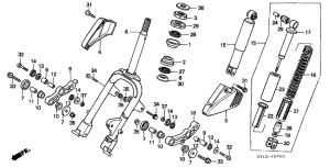 SA50 Вилка передней оси