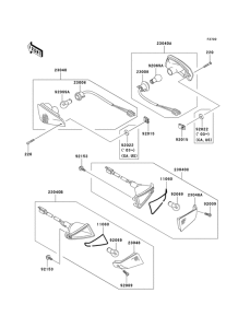 ZX600 Поворотники