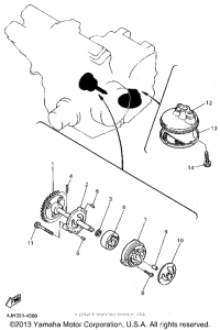 YZF600RGC Масляный насос