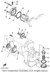 XT250KC Масляный насос