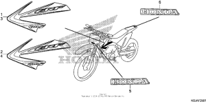 CRF100F Mark + stripe (crf80f'11 / crf100f'11)