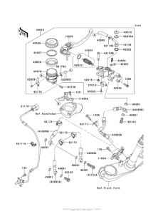 ZX1400 Главный тормозной цилиндр