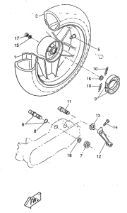 CW50RS Переднее колесо