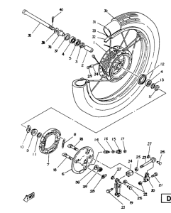 SR125SP Переднее колесо