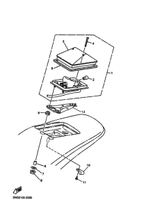 WR400F Taillight unit ass`y