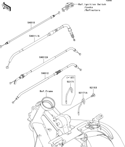 EX650 Тросы управления
