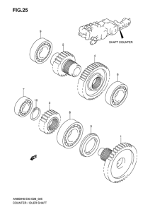 AN650 (ABS) Shaft counter / idler