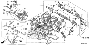 VFR1200X (DCT) Корпус Дросселя